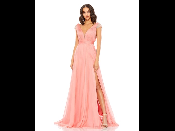 mac-duggal-womens-chiffon-cap-sleeve-a-line-gown-coral-size-3