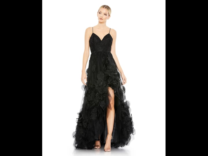 mac-duggal-womens-embellished-tulle-high-low-gown-black-size-15