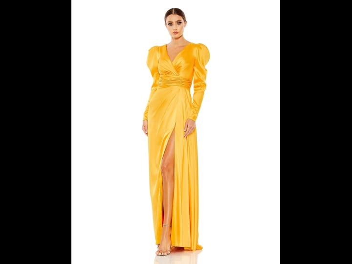 mac-duggal-womens-faux-wrap-long-sleeve-a-line-gown-in-marigold-10-lord-taylor-1
