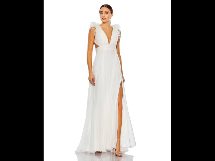 mac-duggal-womens-feather-trim-gown-white-size-7
