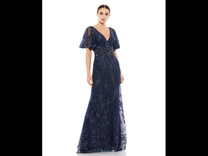 mac-duggal-womens-flutter-sleeve-evening-gown-midnight-size-13