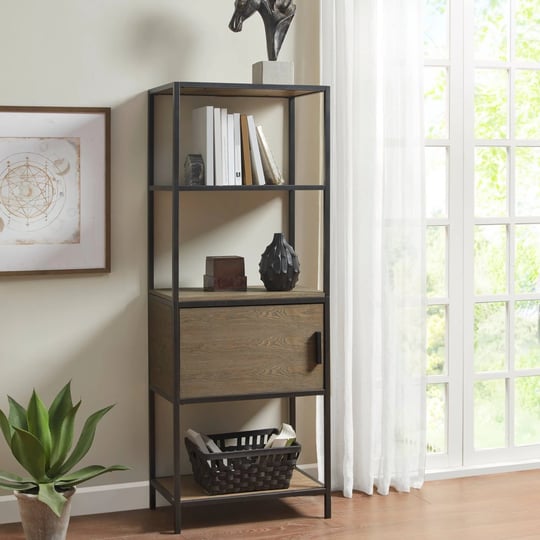 madison-park-darley-3-shelf-bookcase-with-storage-cabinet-grey-1