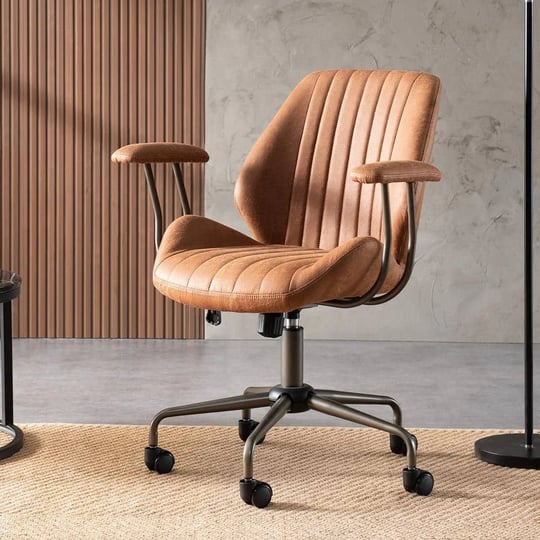 magic-brown-suede-fabric-swivel-office-task-chair-with-arms-and-lumbar-1