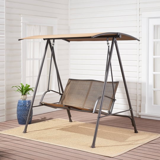 mainstays-2-person-canopy-steel-porch-swing-tan-1