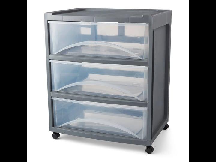 mainstays-3-drawer-wide-gray-flannel-storage-cart-1