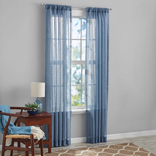 mainstays-bel-air-polyester-sheer-rod-pocket-single-curtain-panel-blue-50-inchx84-inch-size-50-x-85
