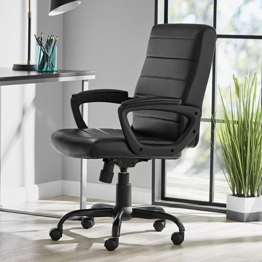 mainstays-bonded-leather-mid-back-managers-office-chair-black-1