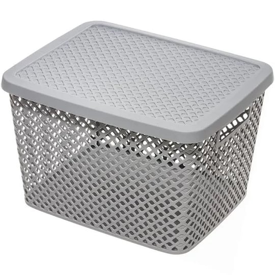 mainstays-extra-large-decorative-plastic-storage-basket-w-lid-gray-1