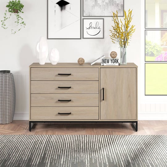 mainstays-industrial-4-drawer-dresser-w-door-cabinet-beige-oak-1