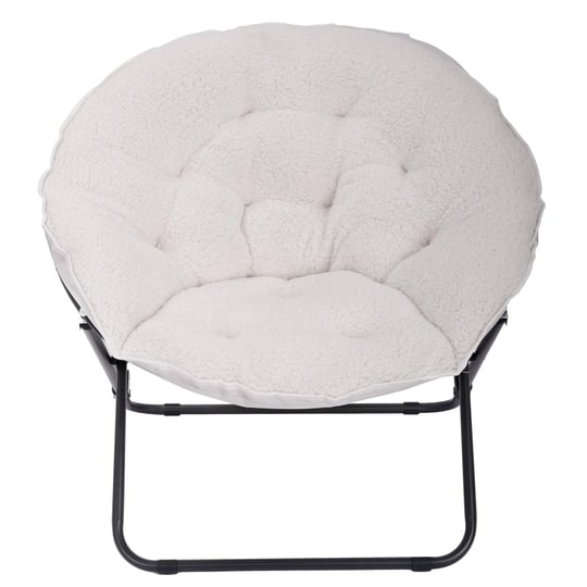 mainstays-saucer-chair-for-kids-and-teens-white-faux-shearling-1