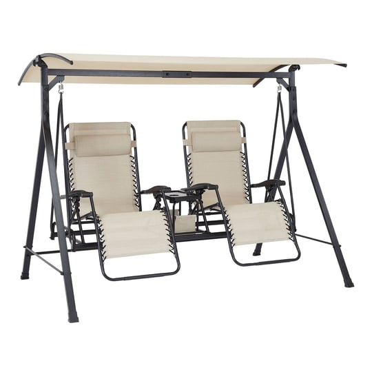 mainstays-zero-gravity-steel-porch-swing-beige-black-1