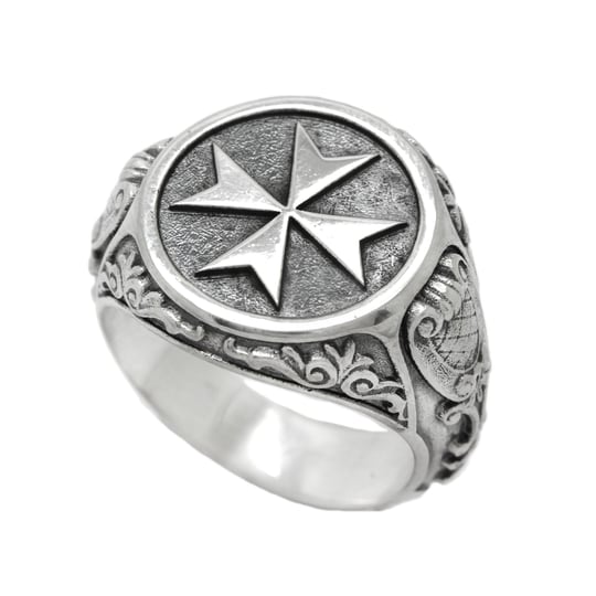maltese-cross-knights-hospitaller-sterling-silver-mens-ring-signet-16-blacked-silver-925-1