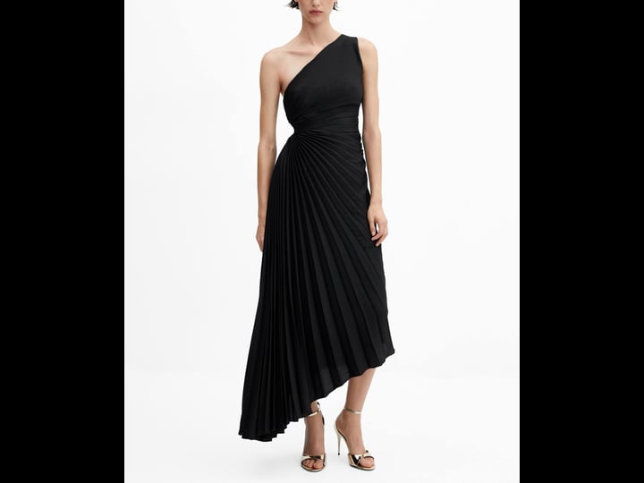 mango-asymmetrical-pleated-dress-black-2-women-1