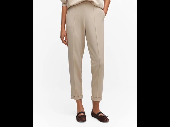 mango-jogger-pants-with-seam-detail-beige-m-women-1