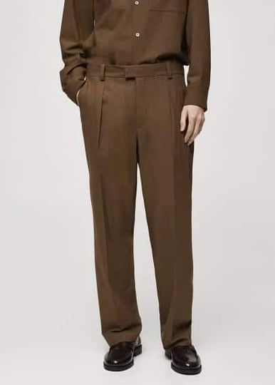 mango-man-regular-fit-suit-pants-with-pleats-brown-30-men-1