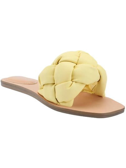 marc-fisher-womens-bolier-faux-leather-braided-slide-sandals-womens-size-8-yellow-1