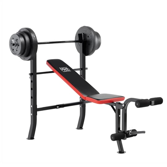 marcy-pro-standard-weight-bench-with-100-lb-weight-set-pm-2085