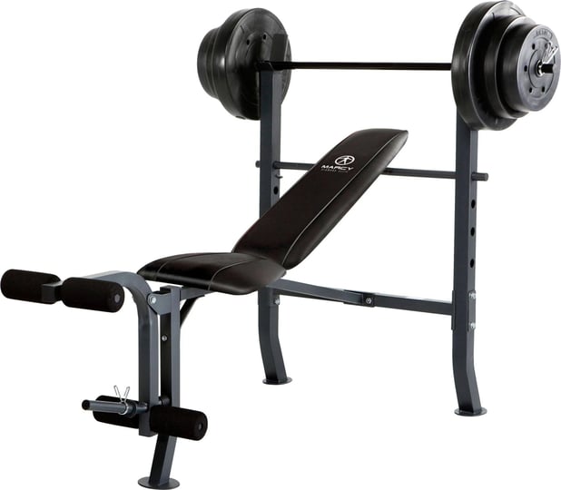 marcy-standard-bench-with-weight-set-100lbs-1