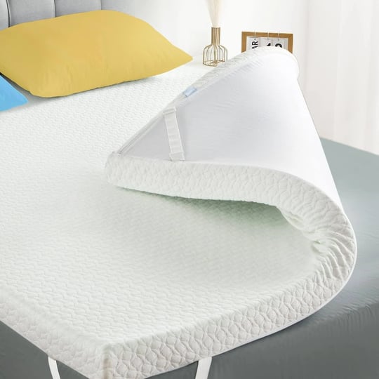 mattress-topper-full-homhougo-2-inch-green-tea-egg-crate-memory-foam-1