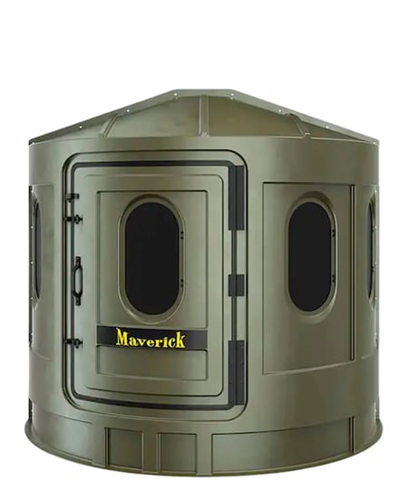 maverick-xl-hunting-blind-green-with-clear-windows-1