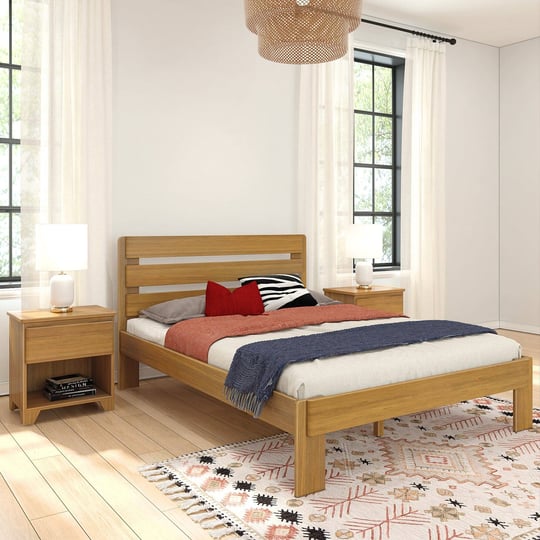 max-and-lily-farmhouse-queen-bed-with-plank-headboard-pecan-1