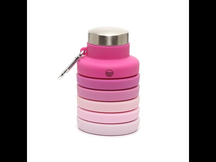 mayim-collapsible-water-bottle-womens-pink-ombre-size-one-size-drinkware-1