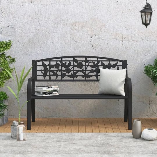 maypex-4-ft-steel-patio-bench-4ft-black-1