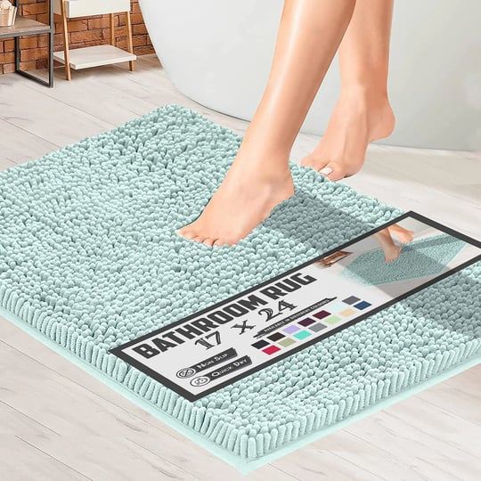mayshine-bathroom-rugs-chenille-microfiber-bath-mats-spa-blue17x24-inch-size-17-x-25