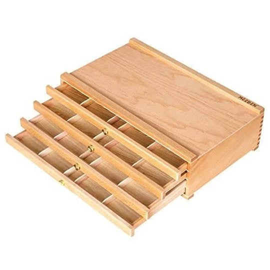 meeden-4-drawer-artist-supply-storage-box-portable-foldable-multi-function-beech-wood-artist-pencil--1