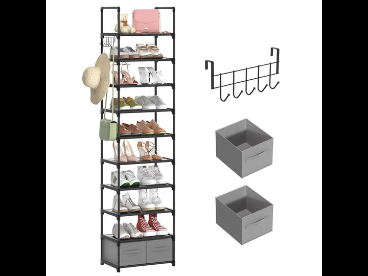 meixinzhi-narrow-shoe-rack-10-tiers-tall-shoe-rack-shoe-tower-slim-vertical-shoe-rack-storage-organi-1