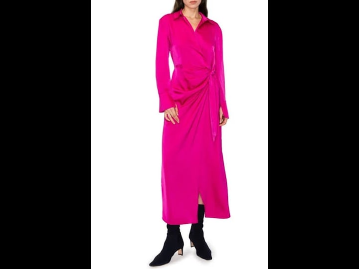 melloday-long-sleeve-faux-wrap-satin-shirtdress-in-fuchsia-1
