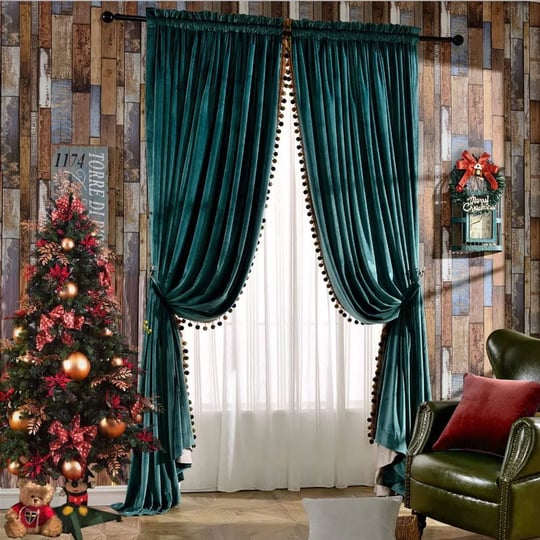 melodieux-pom-poms-velvet-blackout-curtains-for-bedroom-living-room-vintage-luxury-thermal-insulated-1