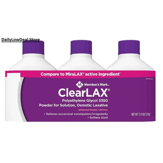 members-mark-clearlax-polyethylene-glycol-3350-powder-17-9-oz-new-fresh-size-one-size-none-1