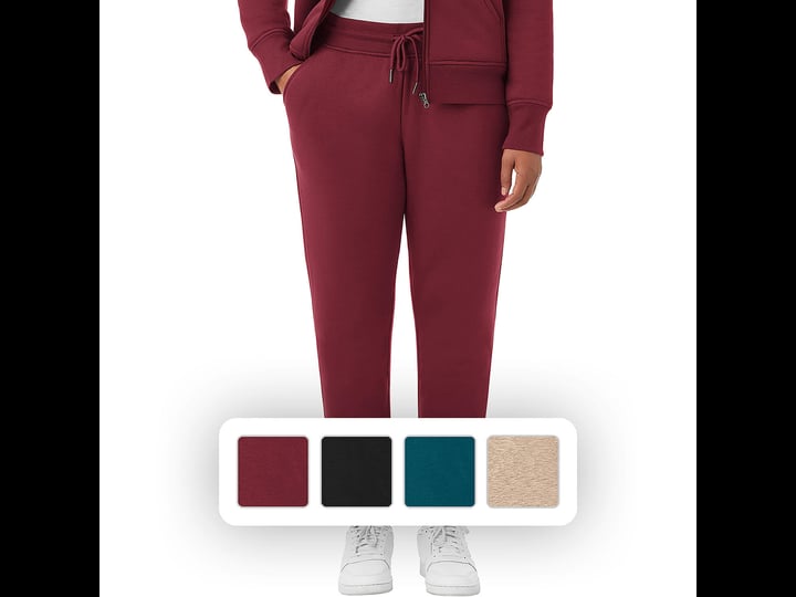 members-mark-womens-sherpa-lined-elastic-waistband-drawstring-joggers-bordeaux-l-1