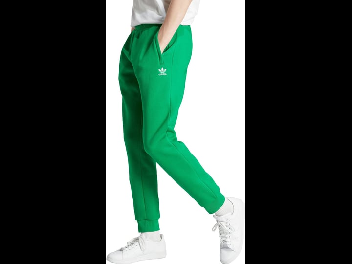 mens-adidas-trefoil-essentials-pants-green-small-1