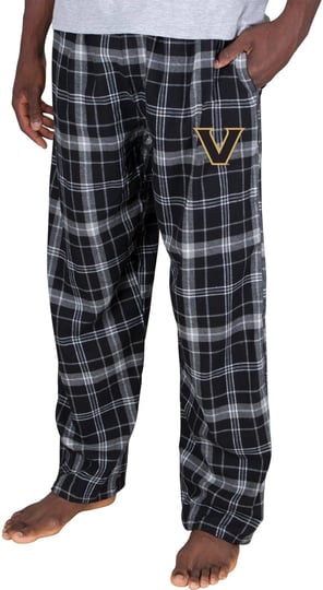 mens-concepts-sport-black-gray-vanderbilt-commodores-ultimate-flannel-pants-size-medium-1