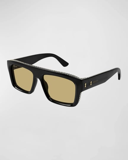 mens-gg1461sm-acetate-rectangle-sunglasses-with-crystals-1