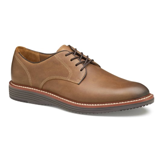 mens-johnston-murphy-upton-plain-toe-shoes-13-tan-oiled-full-grain-1