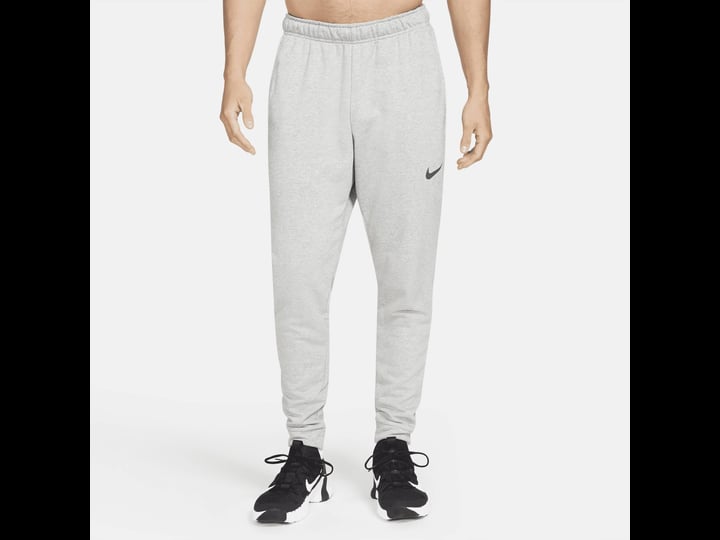 mens-nike-dri-fit-fleece-training-pants-size-small-grey-1