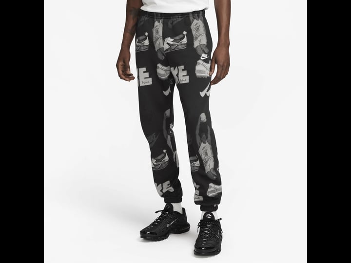mens-nike-sportswear-club-fleece-printed-jogger-pants-in-black-1