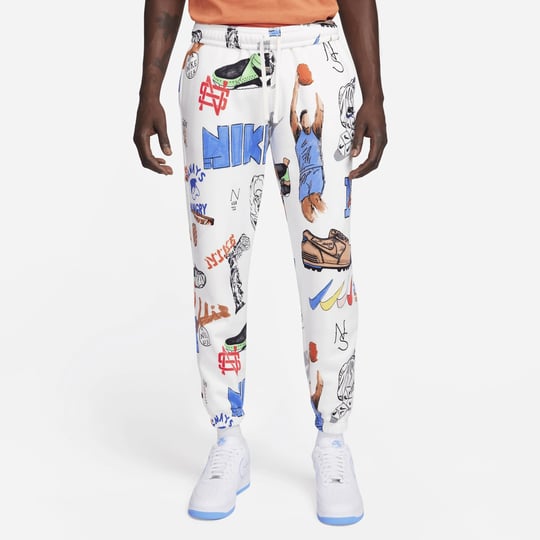 mens-nike-sportswear-club-fleece-printed-jogger-pants-in-white-size-large-fv1922-134