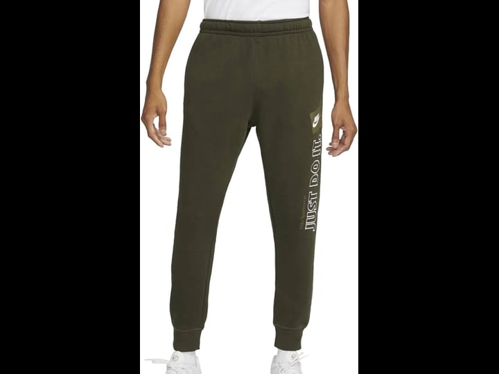 mens-nike-sportswear-olive-just-do-it-joggers-l-1