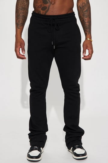 mens-tyson-skinny-stacked-flare-sweatpant-in-black-size-xl-by-fashion-nova-1