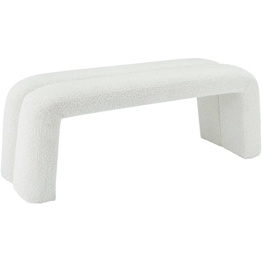 meridian-arc-cream-boucle-fabric-bench-1
