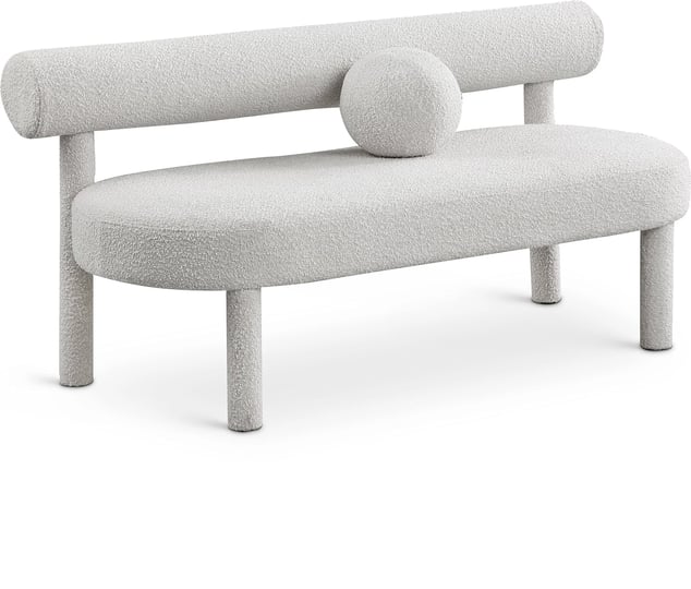 meridian-furniture-parlor-cream-boucle-fabric-bench-1