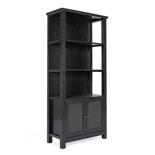 merrick-lane-67-75-modern-farmhouse-storage-cabinet-bookcase-in-black-glass-doors-and-open-shelves-1