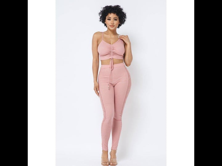 mesh-strappy-adjustable-ruched-crop-top-with-matching-see-through-side-panel-leggings-m-1