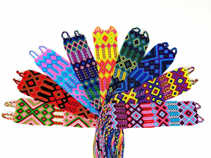 mexican-2-inch-wide-friendship-bracelet-traditional-mexican-hand-woven-rainbow-anklet-or-bracelet-ra-1
