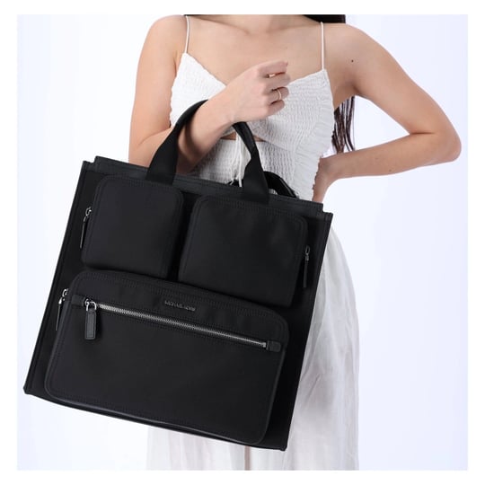 michael-kors-outlet-kent-recycled-nylon-tote-bag-in-black-one-size-1