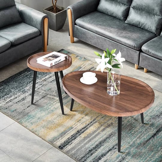 mid-century-modern-coffee-table-set-living-room-accent-nesting-table-set-of-2-walnut-17-stories-1